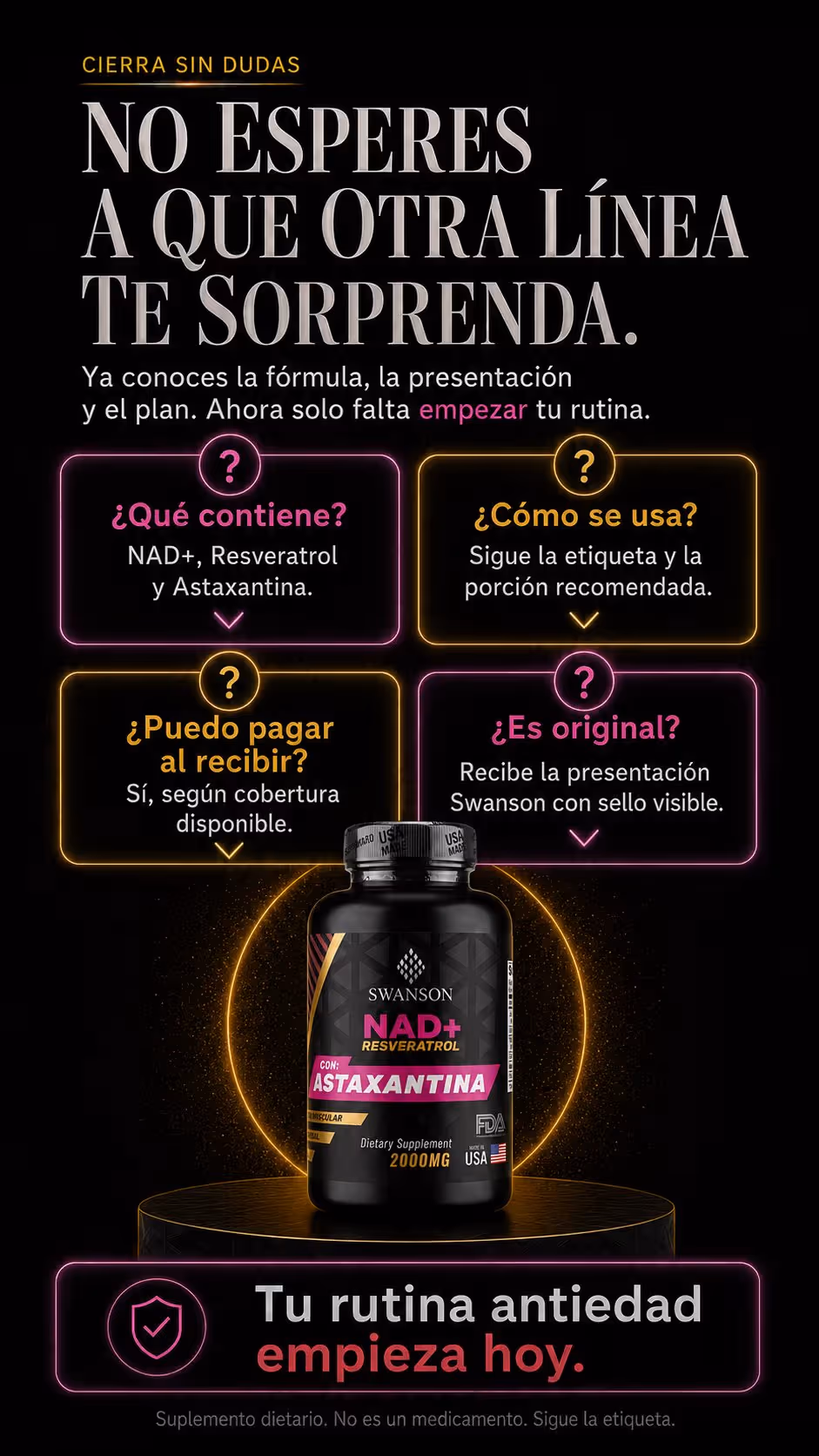 NAD+ RESVERATROL CON ASTAXANTINA 7