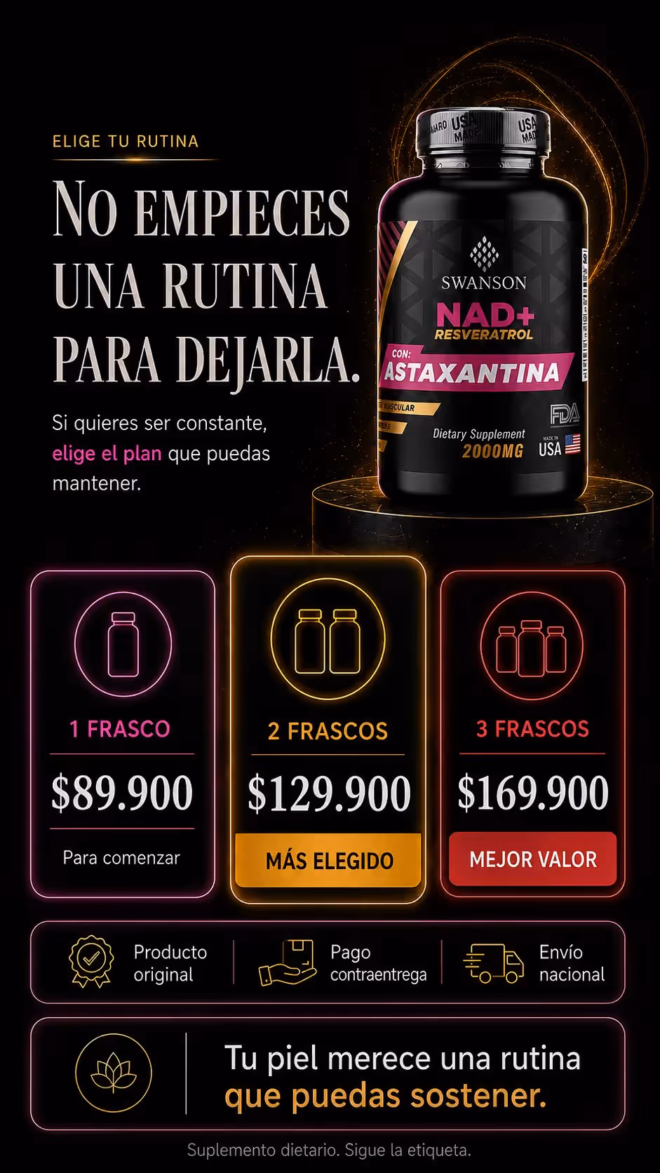 NAD+ RESVERATROL CON ASTAXANTINA 4
